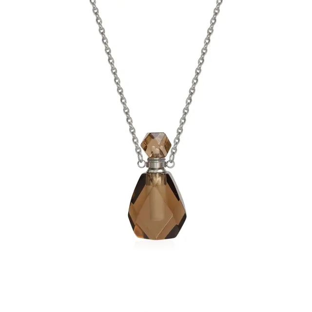 Essential Oil Bottles Natural Stone Pendant
