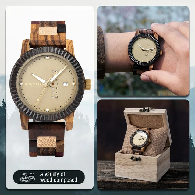 BOBO BIRD Wooden Quartz Watches
