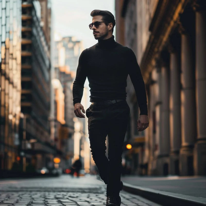 Giovanni Cashmere Turtleneck Sweater