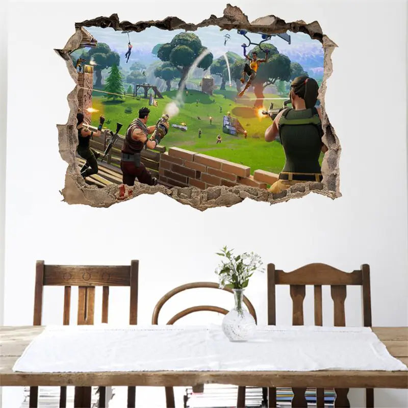 3D Fortnite PVC Wall Stickers