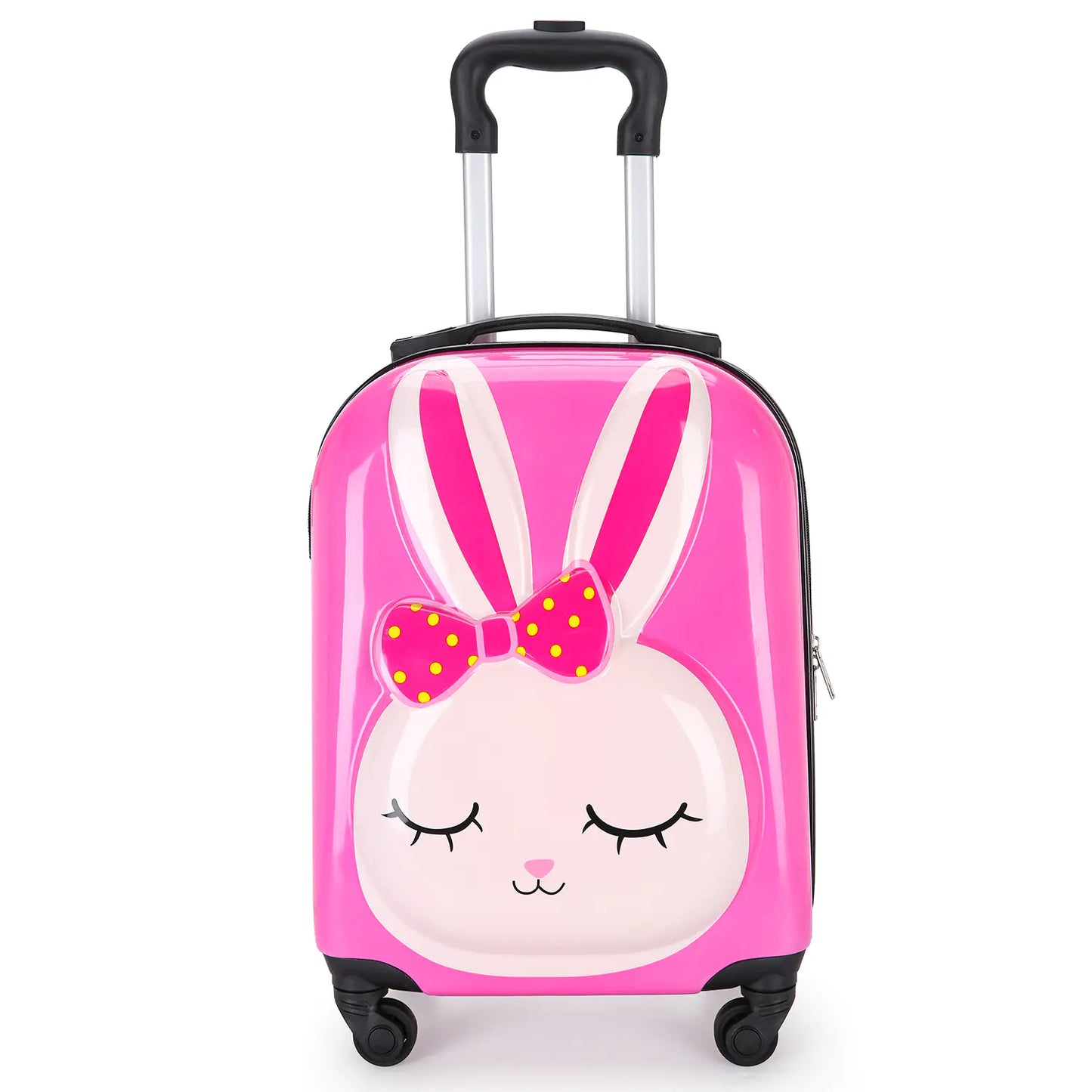 3D Cartoon Animal Rolling Luggage Suitcases