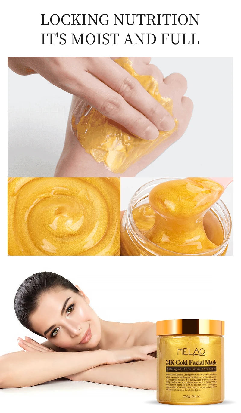 Melao 24k Gold Facial Collagen Mask