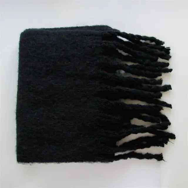 Cashmere Scarf with Tassels