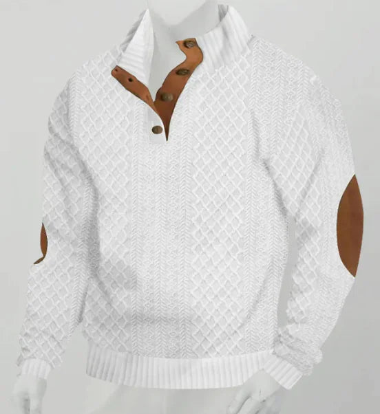 Classic Jacquard Pullover Sweatshirt
