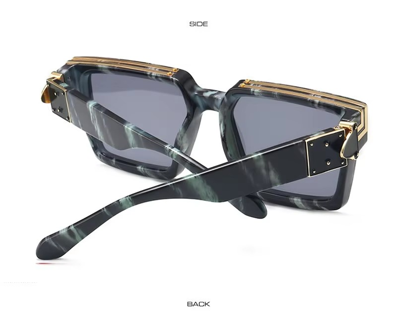 HOOBAN Millionaires Designer Square Sunglasses