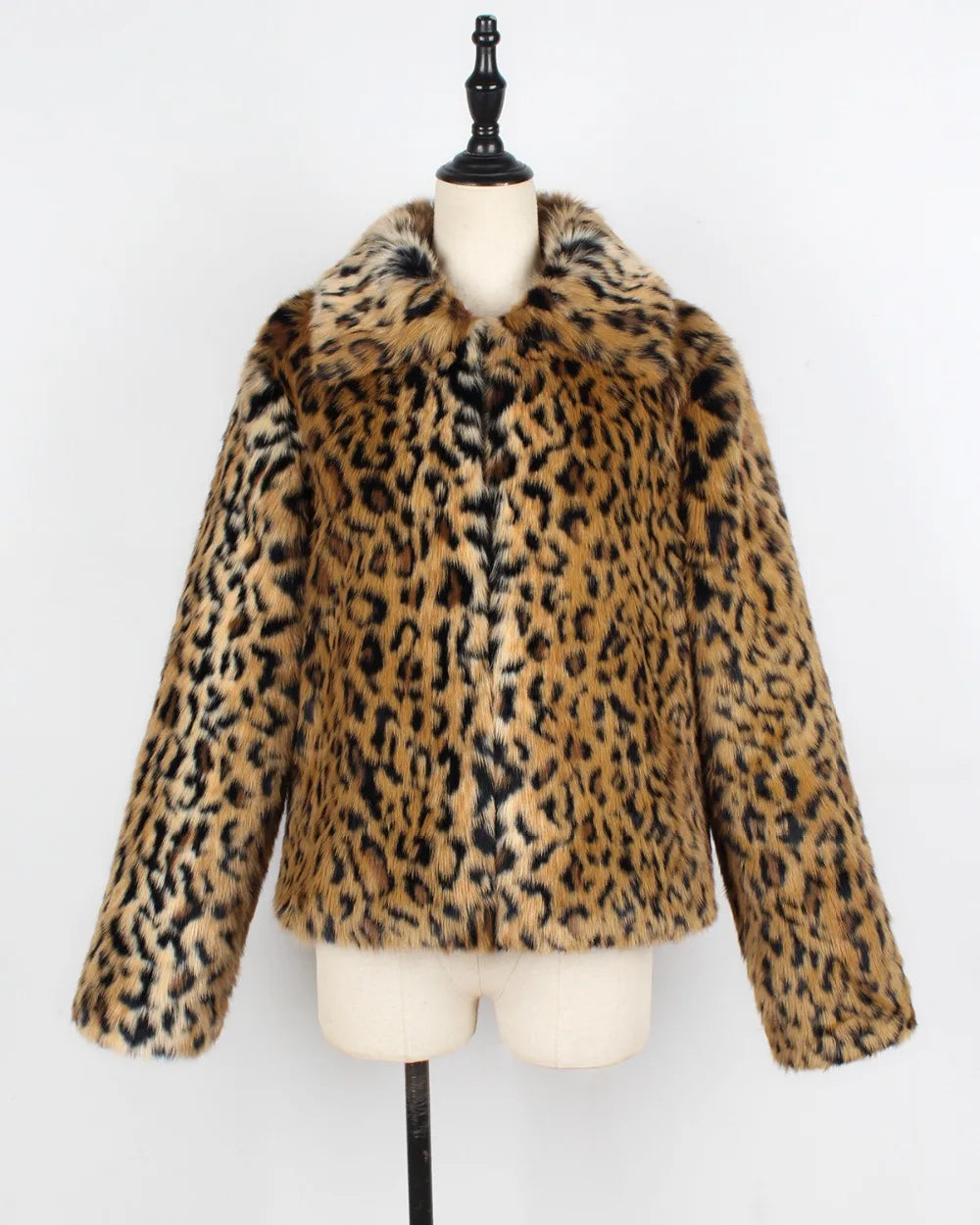 Leopard Faux Fur Teddy Coat