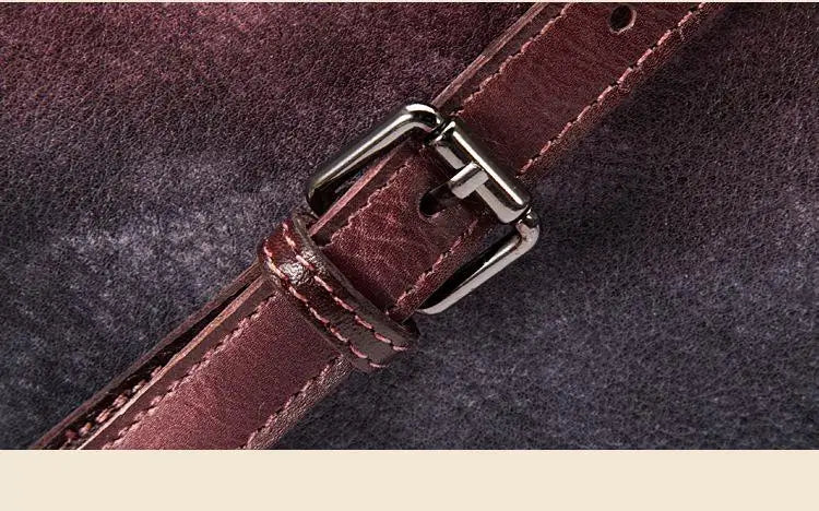 Johnature Retro Genuine Leather Shoulder Handbags