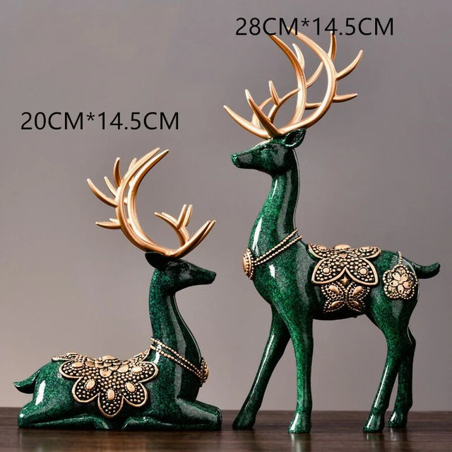 MAYIAHO Reindeer Resin Figurines