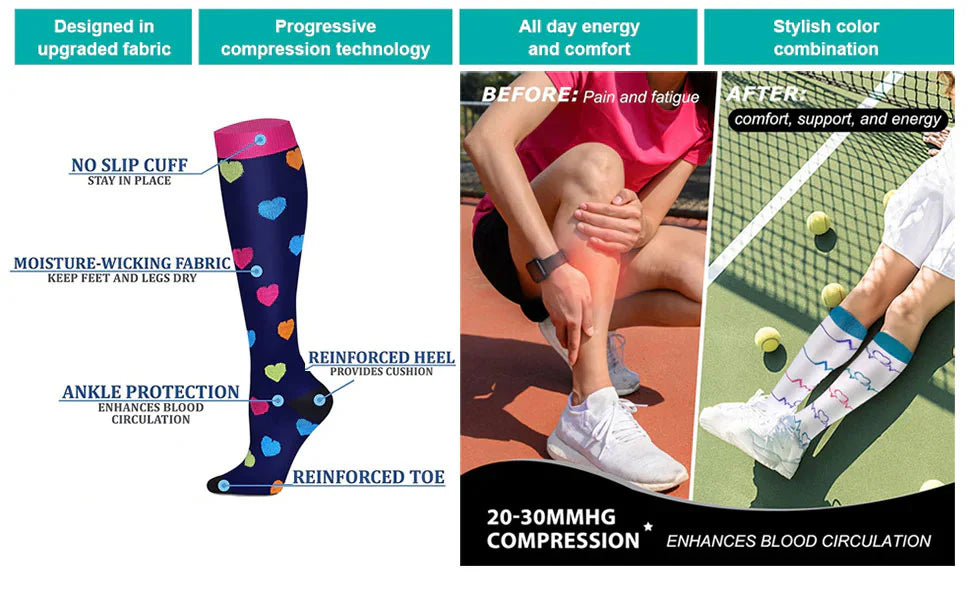 Cross-Border Double Compression Socks
