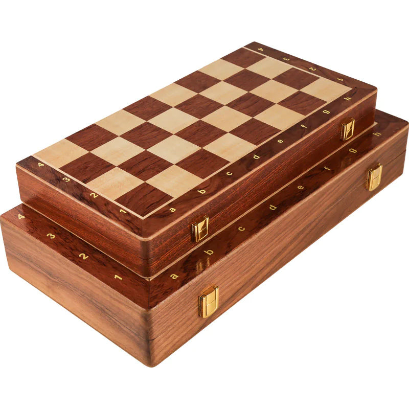 Handmade Traditional Wooden Folding Chess Set