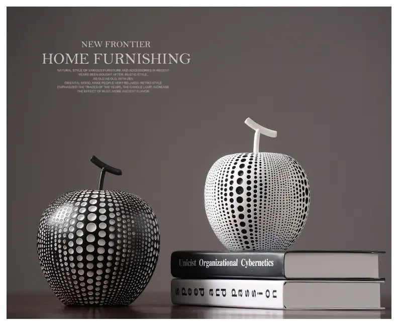 Nordic Resin Polka Dot Apple Decor