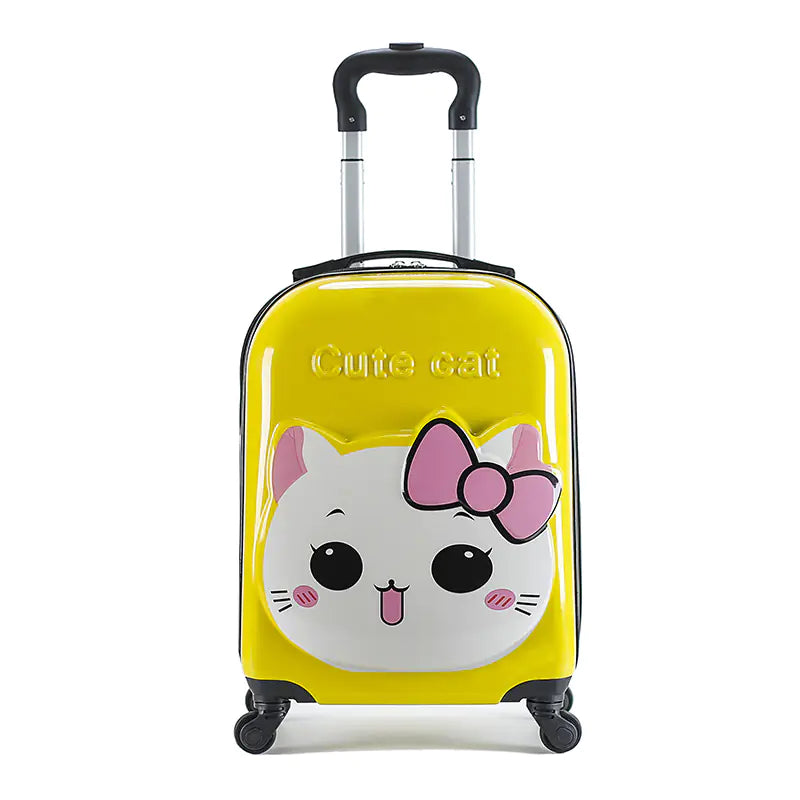 3D Cartoon Animal Rolling Luggage Suitcases