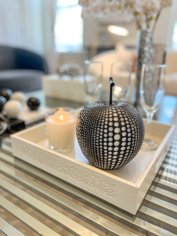 Nordic Resin Polka Dot Apple Decor