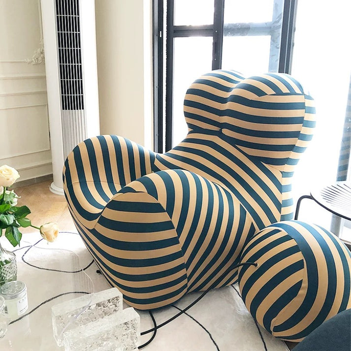 Ergonomic Leisure Ice Cotton Sofa + Ball Chairs
