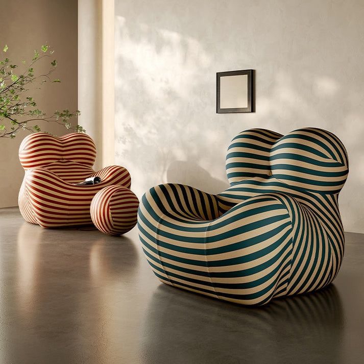 Ergonomic Leisure Ice Cotton Sofa + Ball Chairs