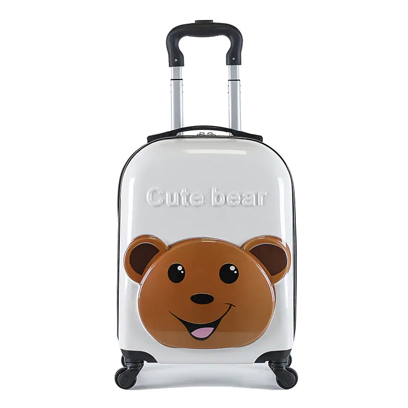 3D Cartoon Animal Rolling Luggage Suitcases