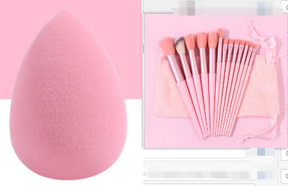 Pink Makeup Brush Set