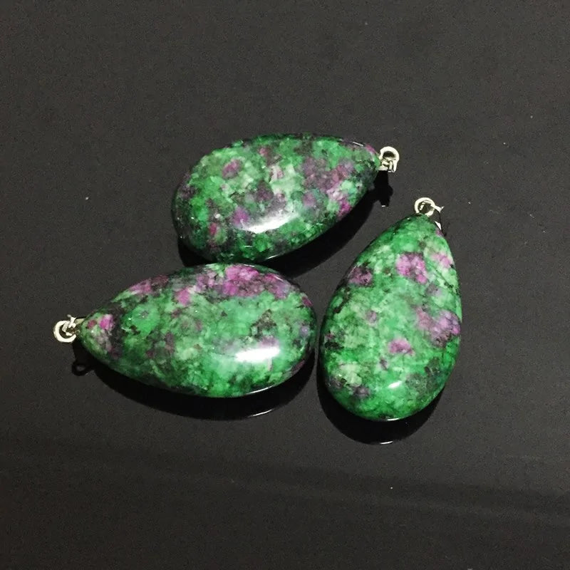 Ruby Zoisite Quartz Stone Pendant