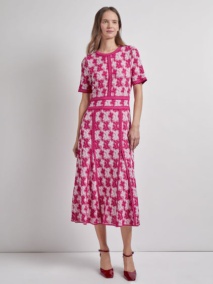 Misook A-Line Midi Dress