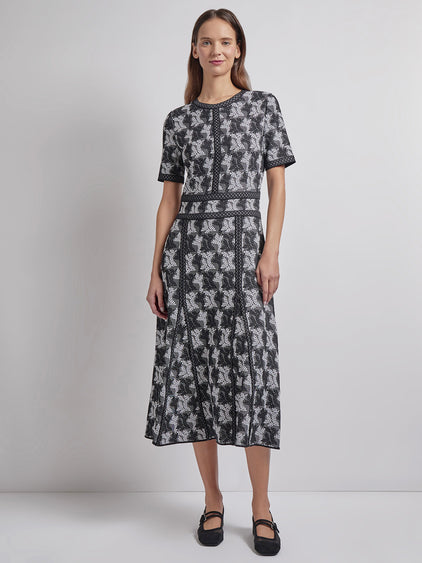 Misook A-Line Midi Dress