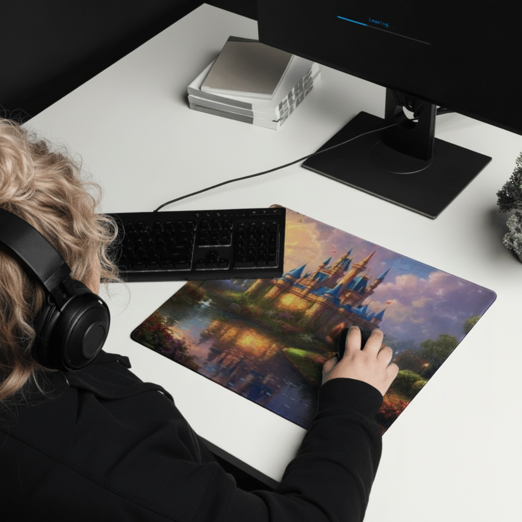 Gaming Mouse Pad - Kinkade Disney Castle