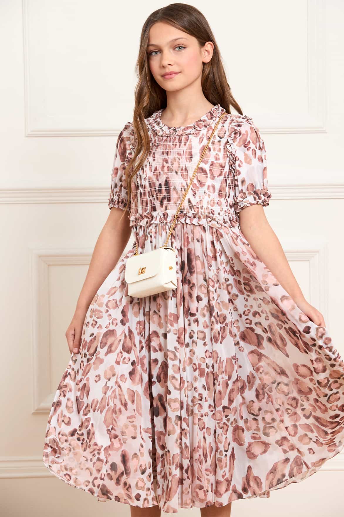 Pompadour Garden Giselle Chiffon Dress