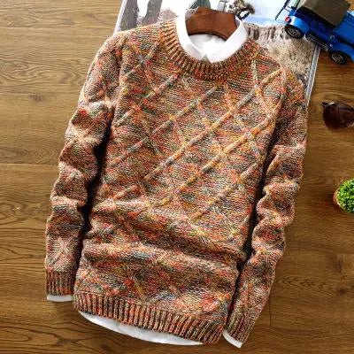 Diamond Knit Crew Neck Jumper