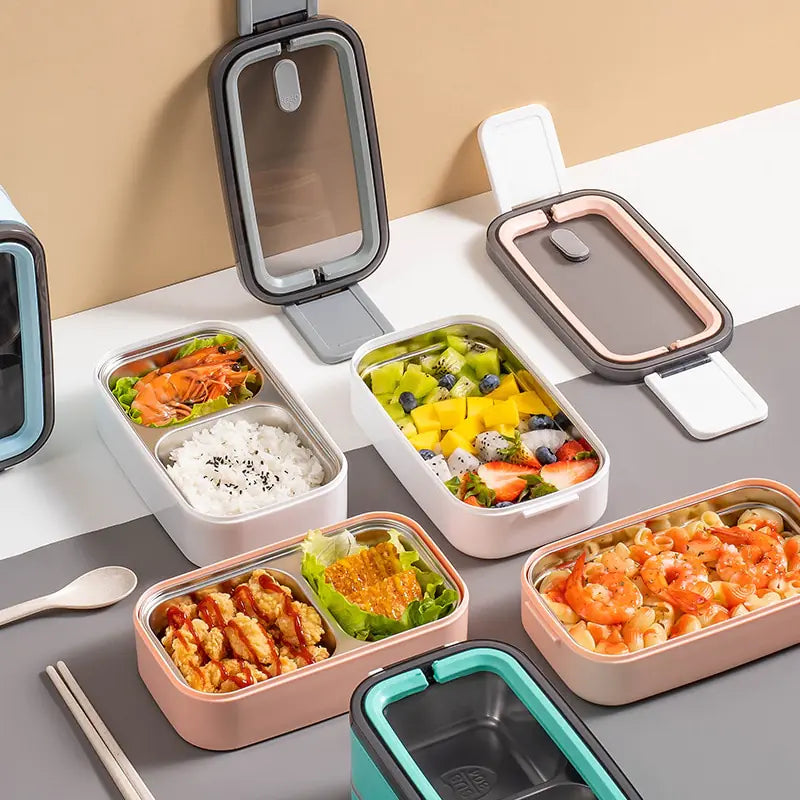 Double Layer Stainless Steel Bento Box
