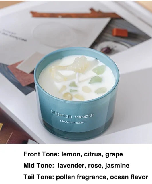 Crystal Stone Aromatic Candles