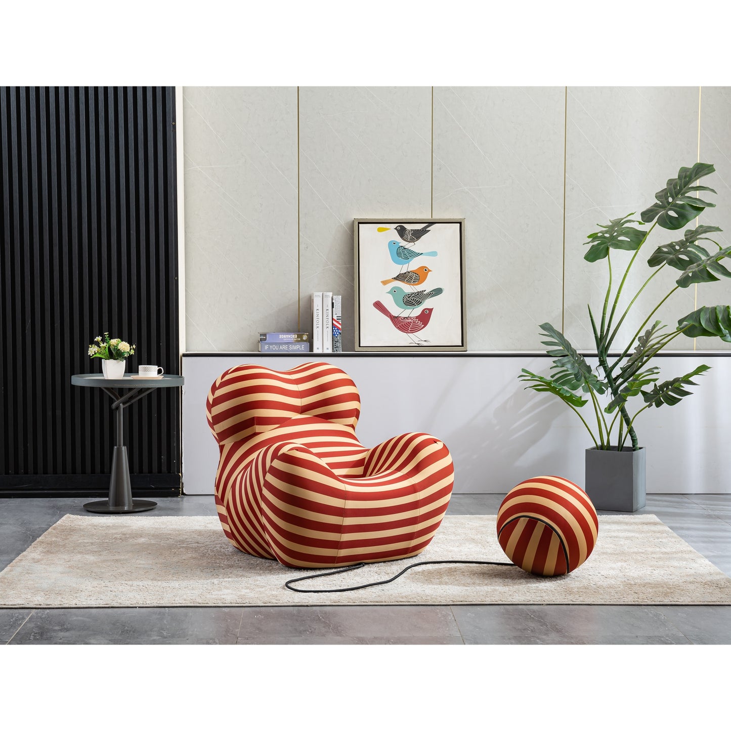 Ergonomic Leisure Ice Cotton Sofa + Ball Chairs