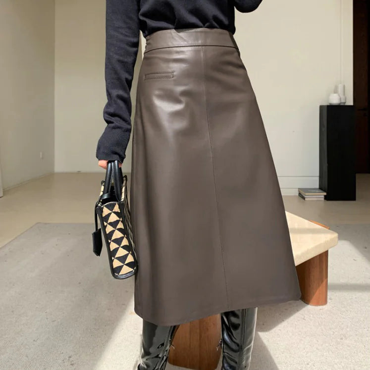 ICONIC Genuine Leather Skirt