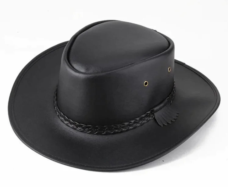 Azonee Cowboy Leather Hats