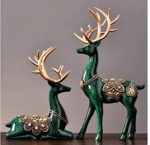 MAYIAHO Reindeer Resin Figurines