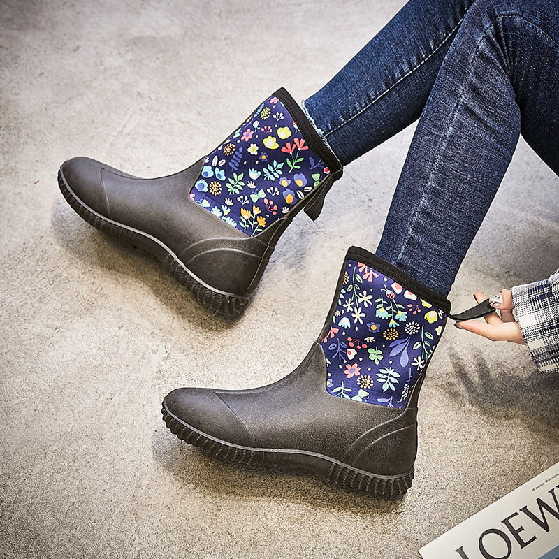 BOGS Waterproof Neoprene Mid Rise Rain Gumboots