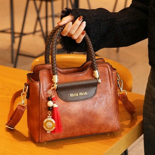 MIU MIN Leather Kelly Handbag