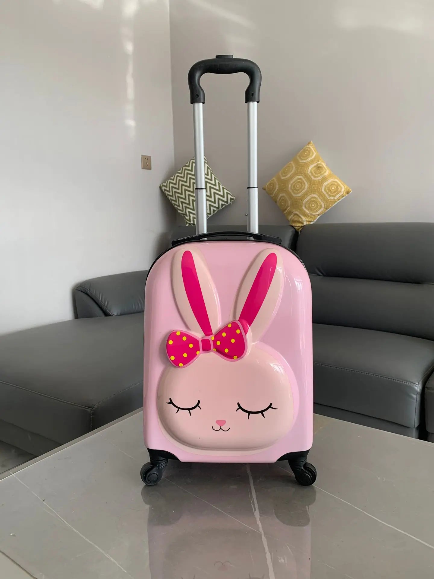 3D Cartoon Animal Rolling Luggage Suitcases