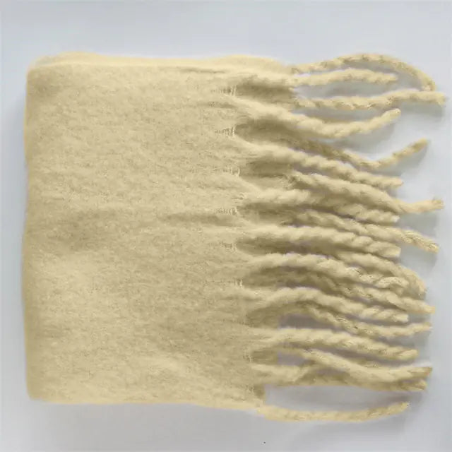 Cashmere Scarf with Tassels