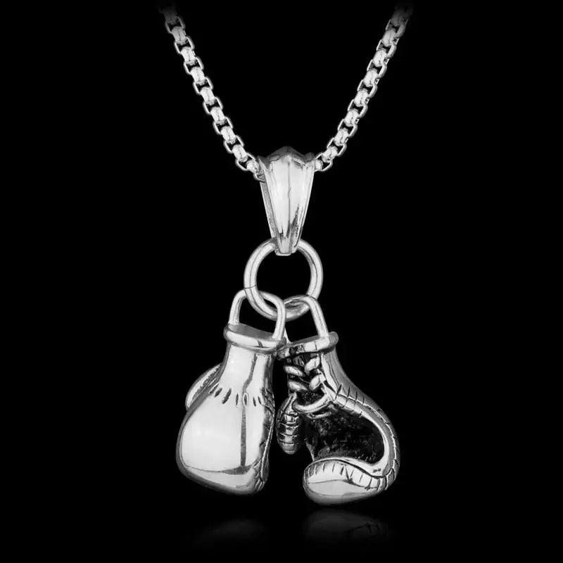 YADA Knockout Classic Boxing Gloves Necklace
