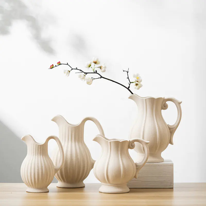 MODISSON Elegant Ceramic Pitcher Vase