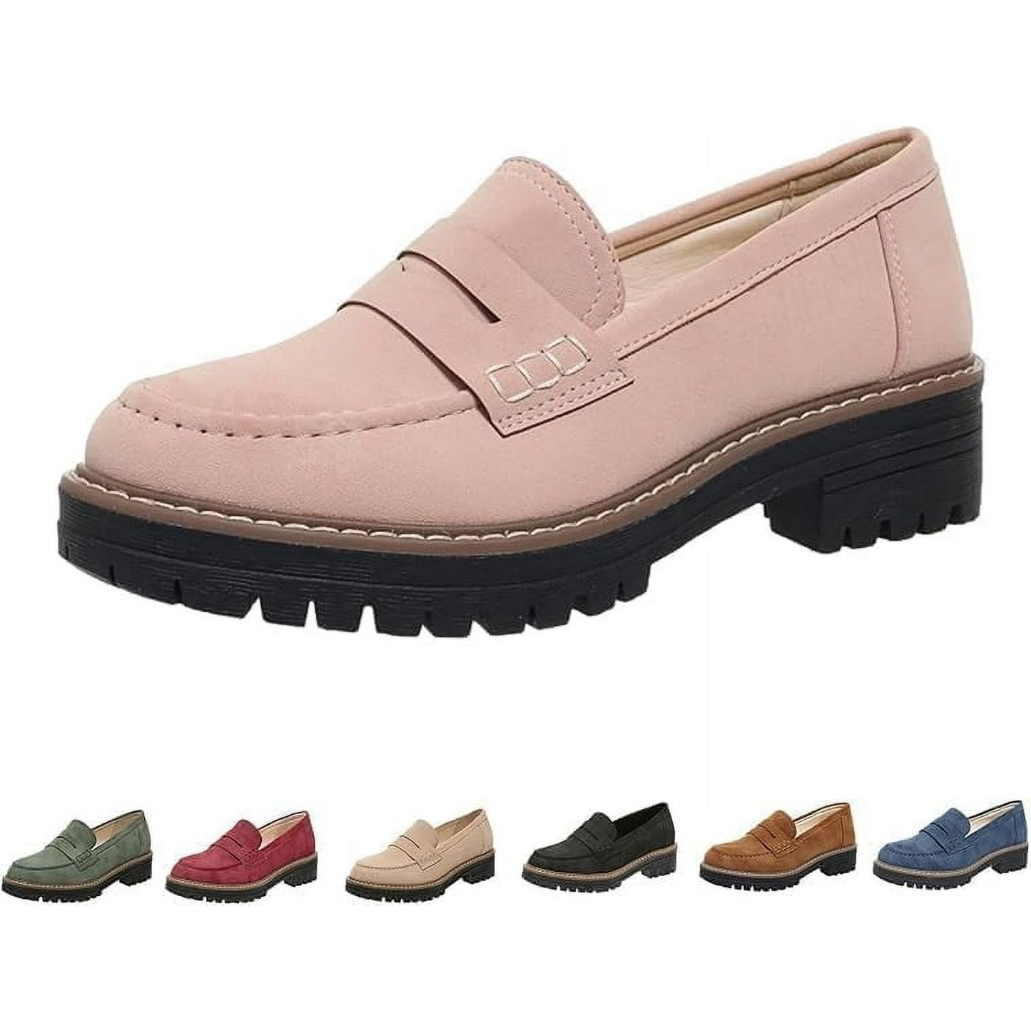 Geneva Platform Penny Loafers