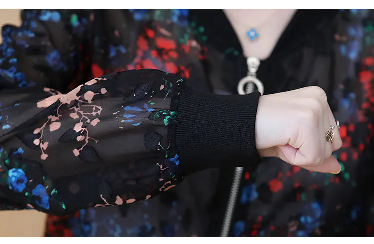 Chiffon Bomber Jackets
