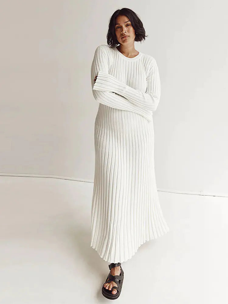 Ribbed Knit Maxi Dresses
