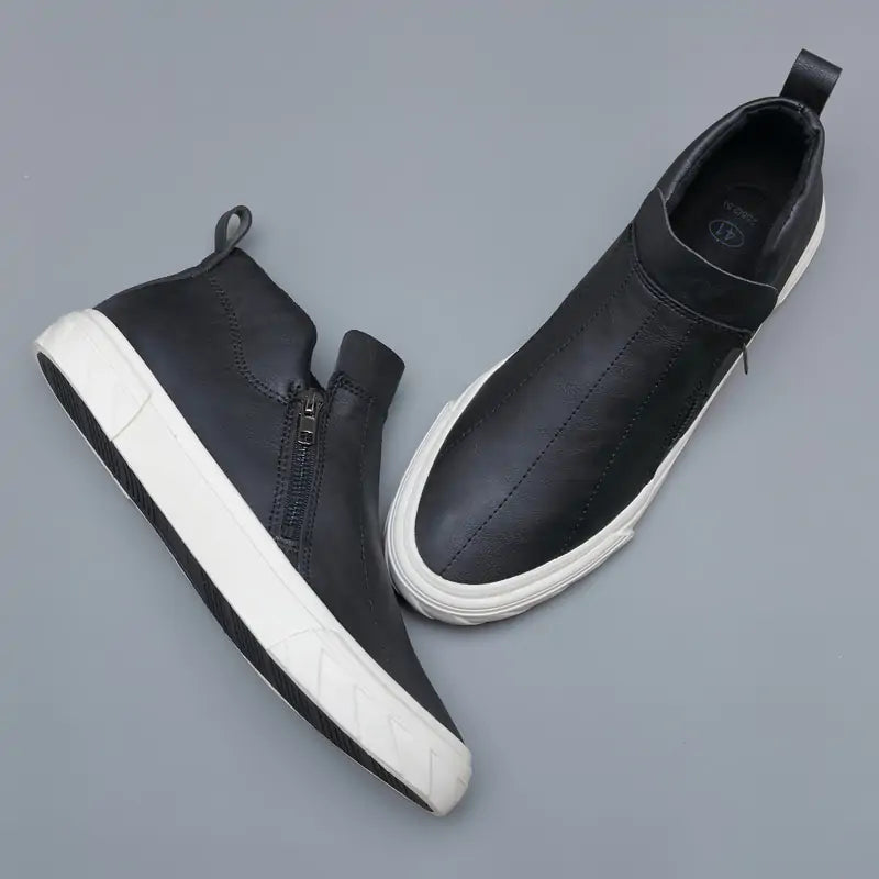 Vulcanized Leather Loafers
