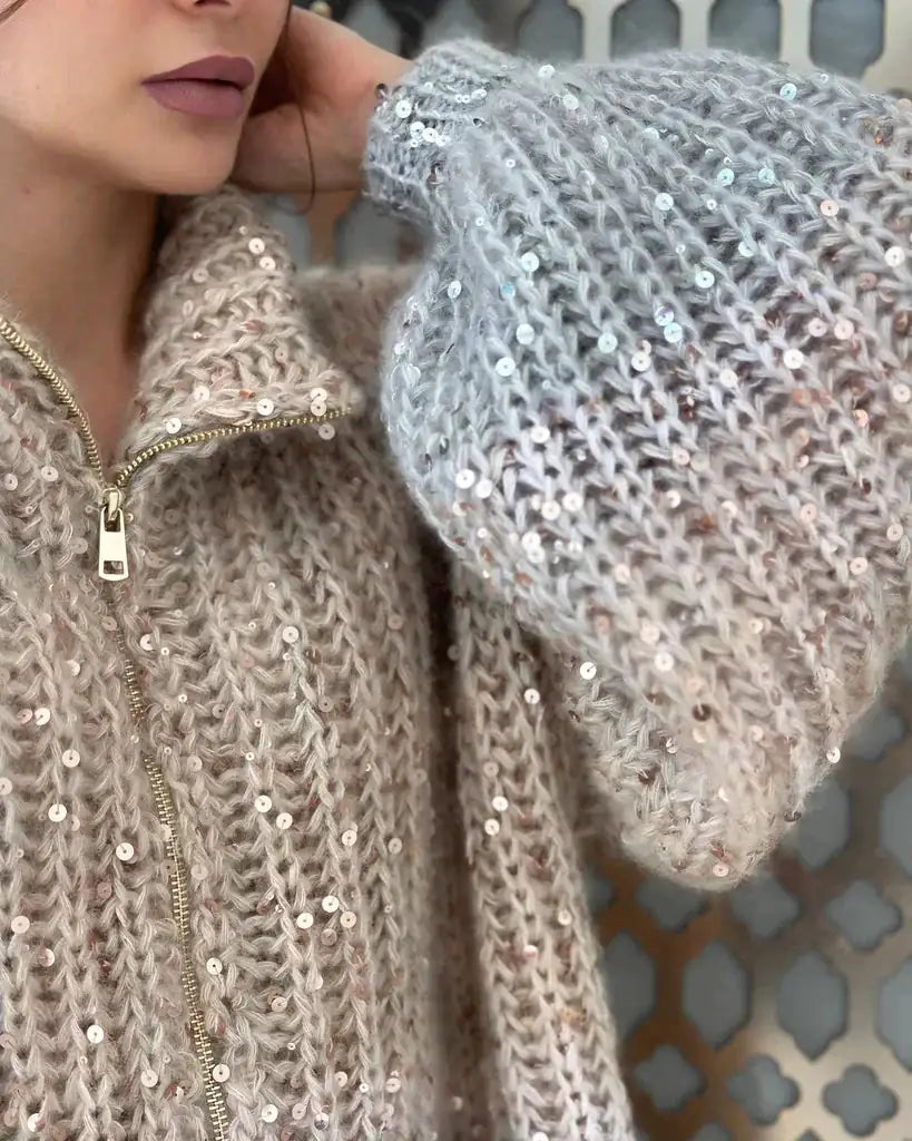 Elegant Sequin Sweater