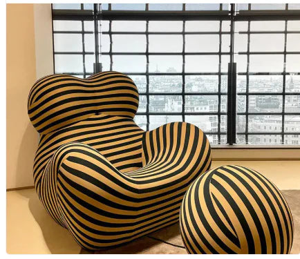 Ergonomic Leisure Ice Cotton Sofa + Ball Chairs
