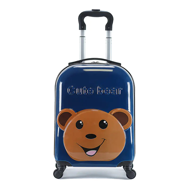 3D Cartoon Animal Rolling Luggage Suitcases