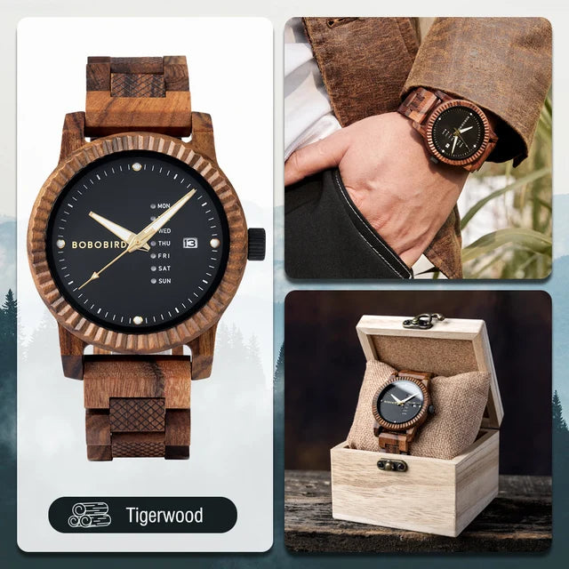 BOBO BIRD Wooden Quartz Watches