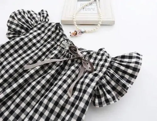 Ruffle Gingham Dress
