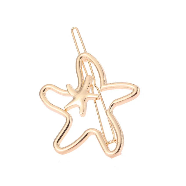 Gold and Silver Hair Clips