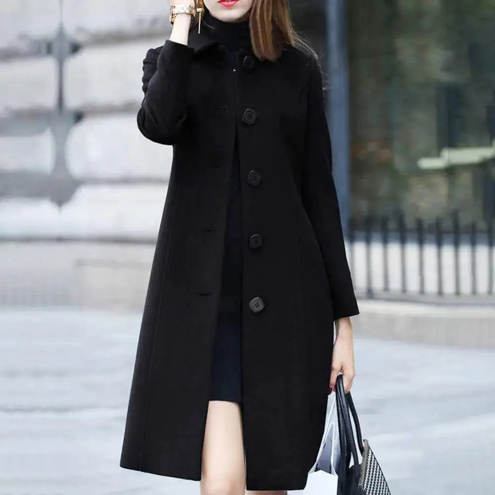 Elegant Mid Length Warm Winter Coat